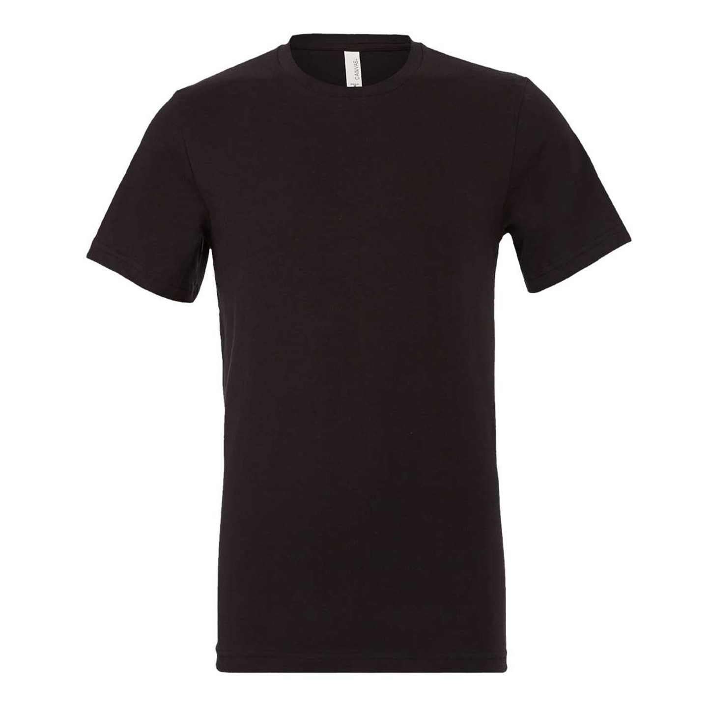 Bella + Canvas 3001 vintage black cotton t-shirt, front view
