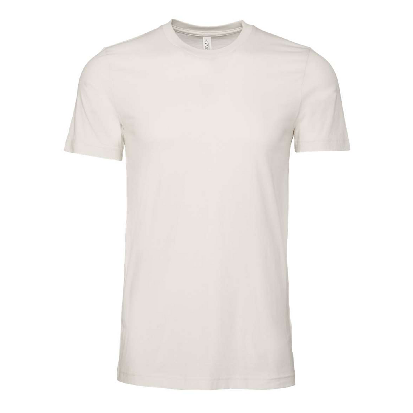 Bella + Canvas 3001 vintage white cotton t-shirt, front view