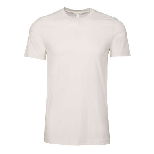 Bella + Canvas 3001 vintage white cotton t-shirt, front view