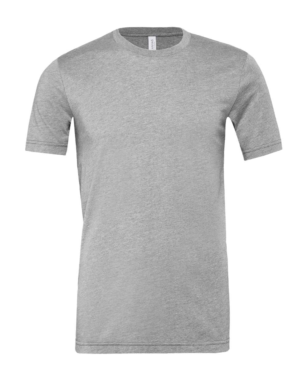 Bella + Canvas 3001 athletic heather cotton t-shirt, front view