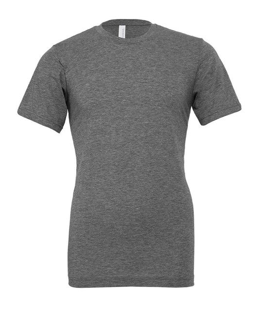 Bella + Canvas 3001 deep heather cotton t-shirt, front view