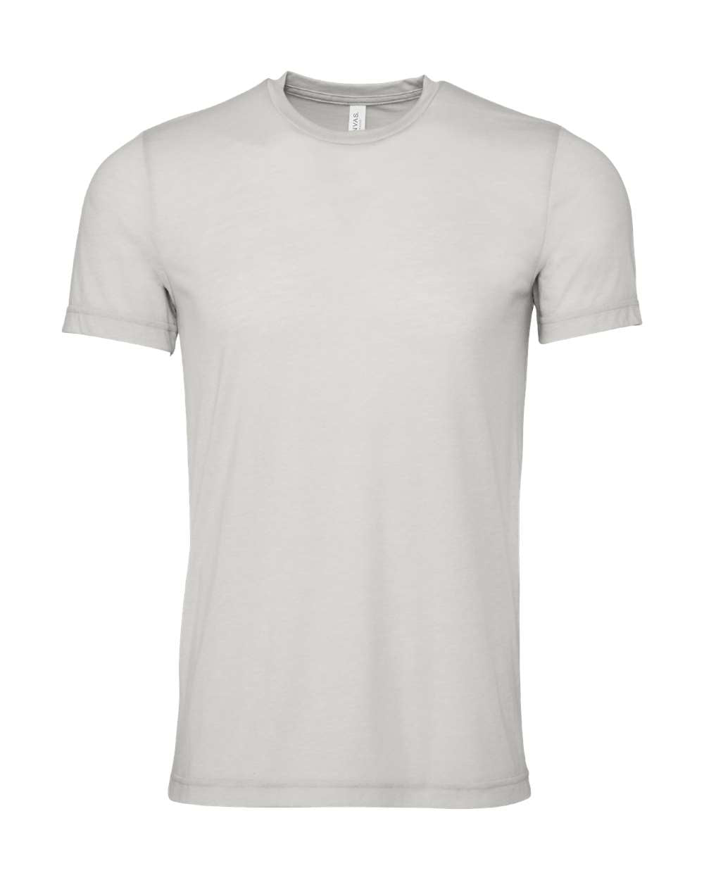 Bella + Canvas 3001 heather cement cotton t-shirt, front view