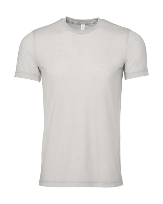 Bella + Canvas 3001 heather cement cotton t-shirt, front view