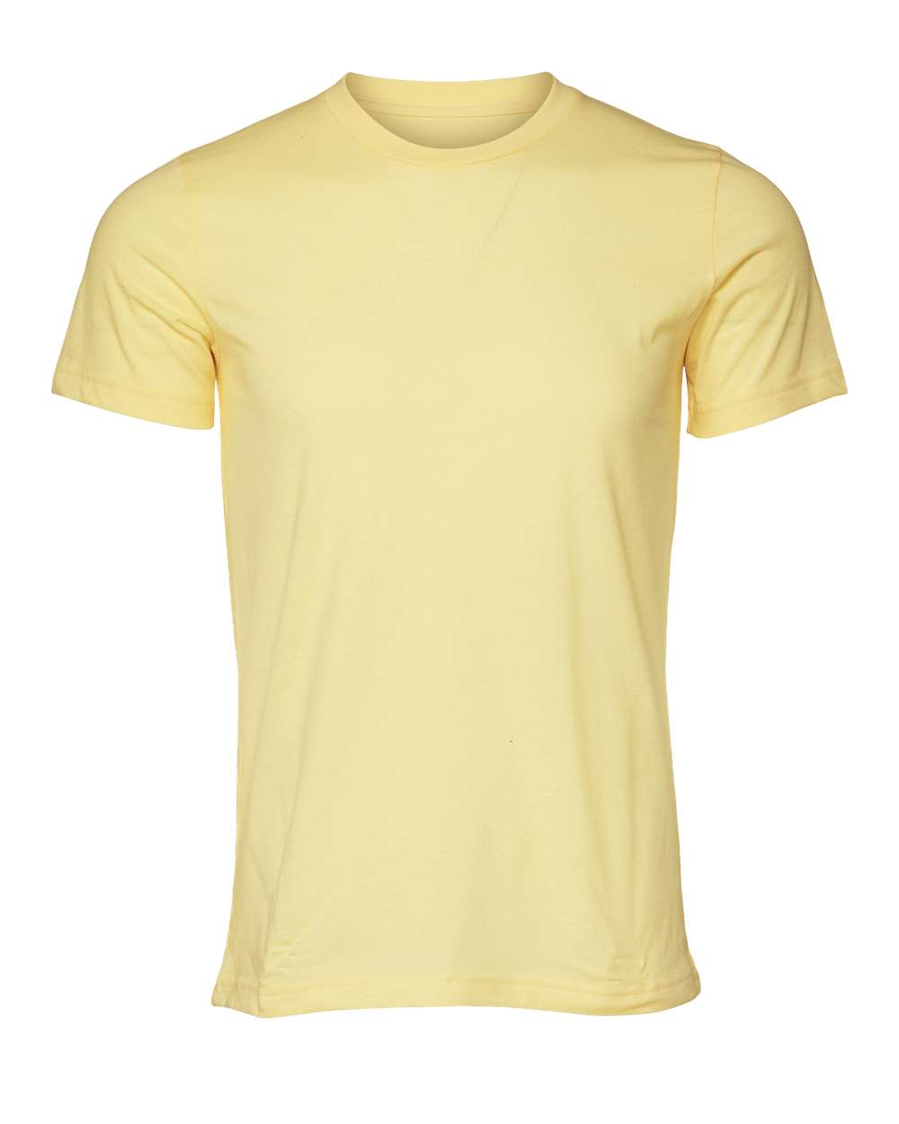 Bella + Canvas 3001 heather french vanilla cotton t-shirt, front view