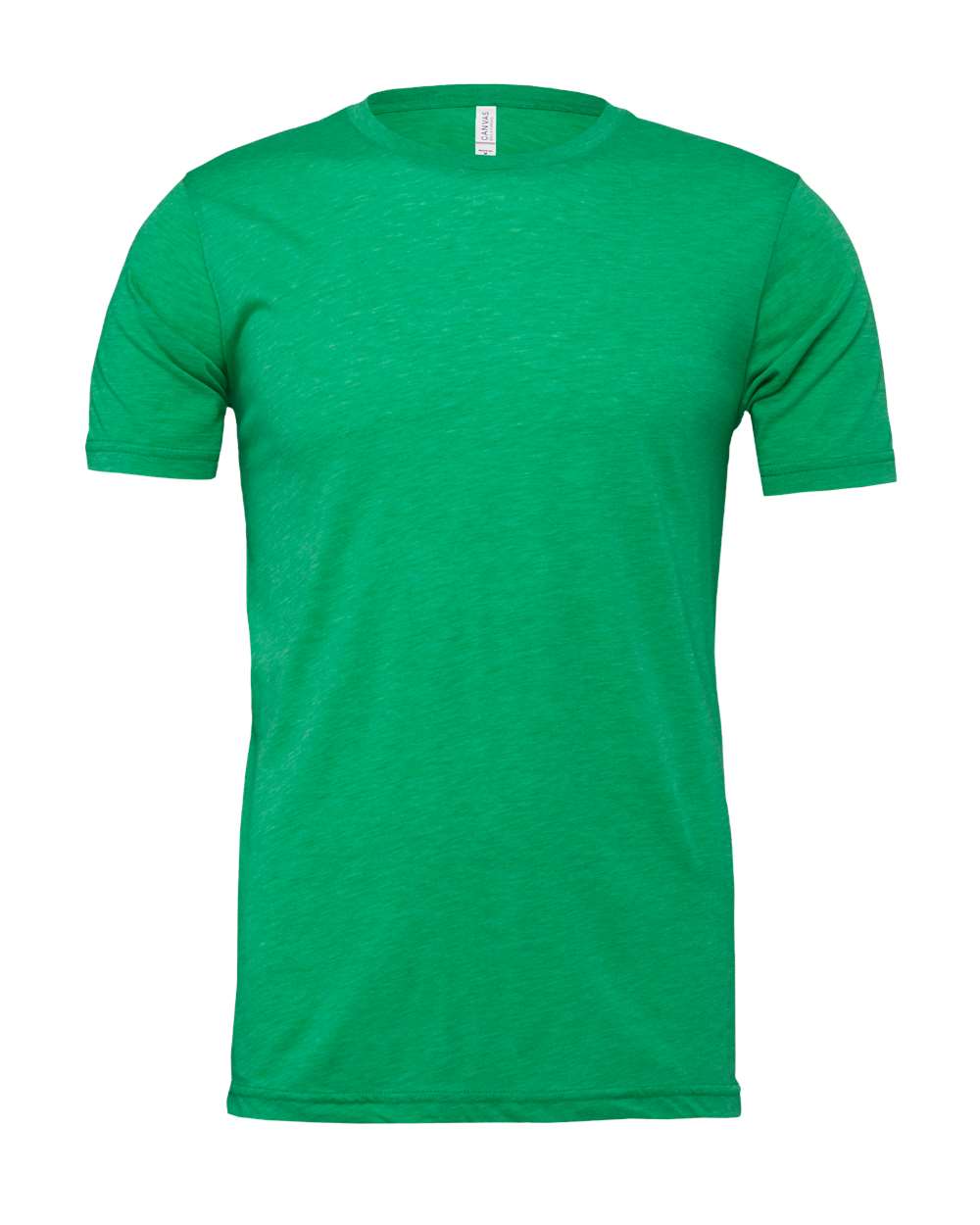 Bella + Canvas 3001 heather kelly cotton t-shirt, front view