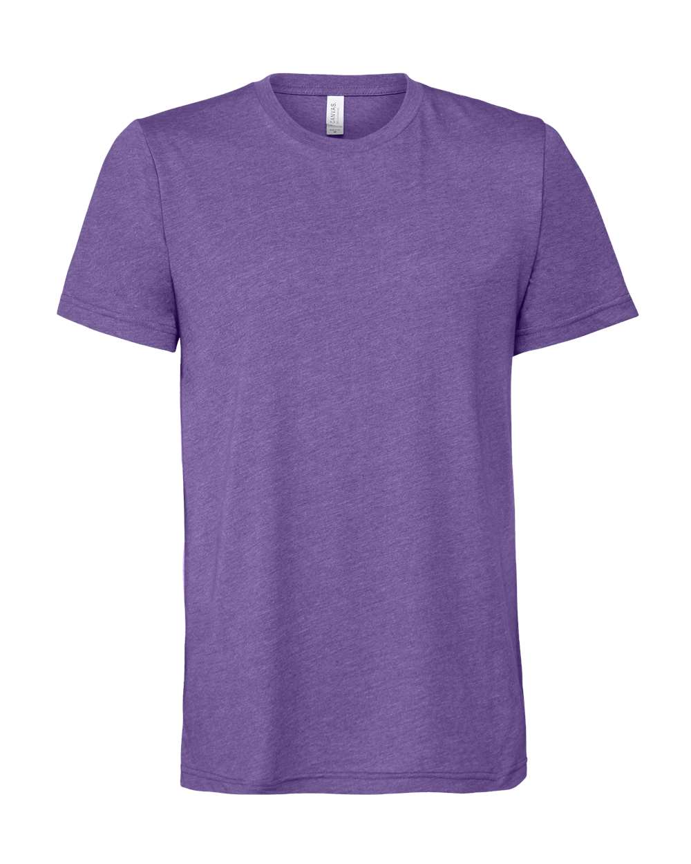 Bella + Canvas 3001 heather lapis cotton t-shirt, front view