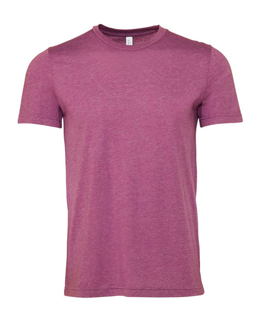 Bella + Canvas 3001 heather magenta cotton t-shirt, front view