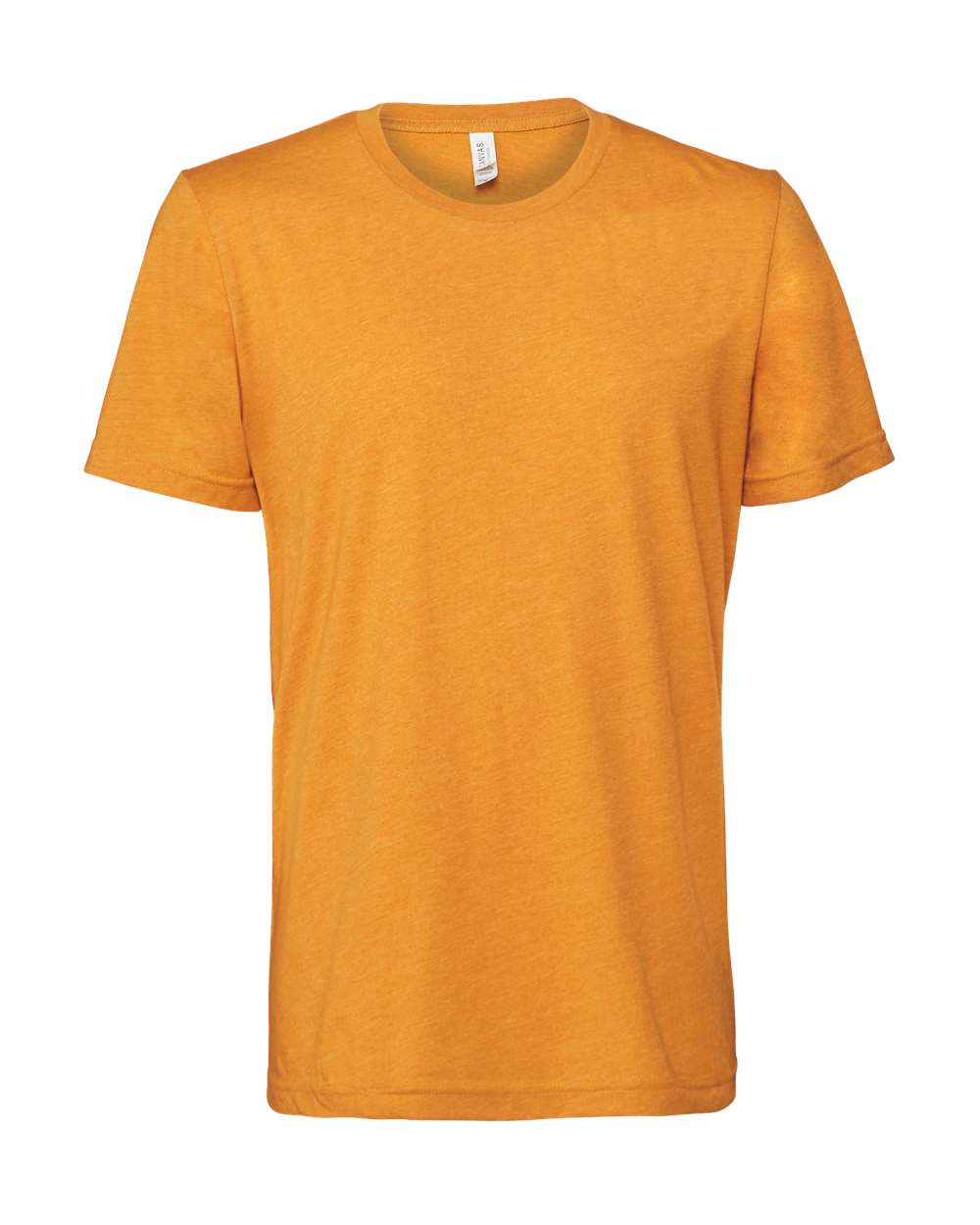 Bella + Canvas 3001 heather marmalade cotton t-shirt, front view