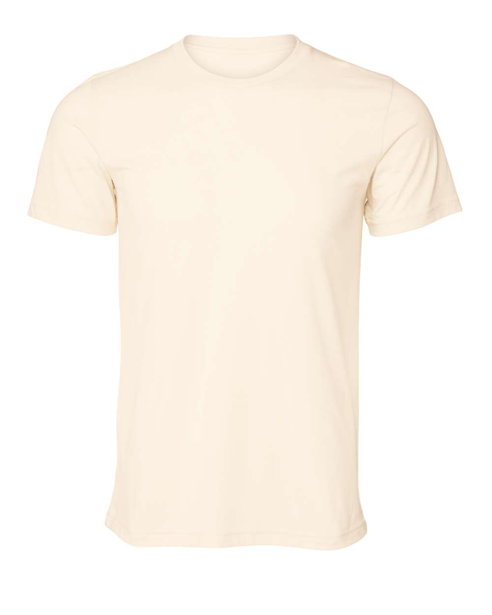 Bella + Canvas 3001 heather natural cotton t-shirt, front view