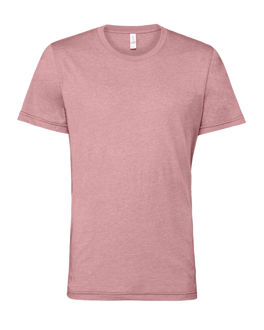 Bella + Canvas 3001 heather orchid cotton t-shirt, front view