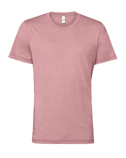 Bella + Canvas 3001 heather orchid cotton t-shirt, front view