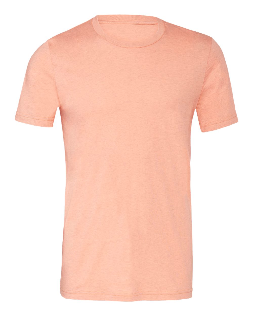 Bella + Canvas 3001 heather prism sunset cotton t-shirt, front view