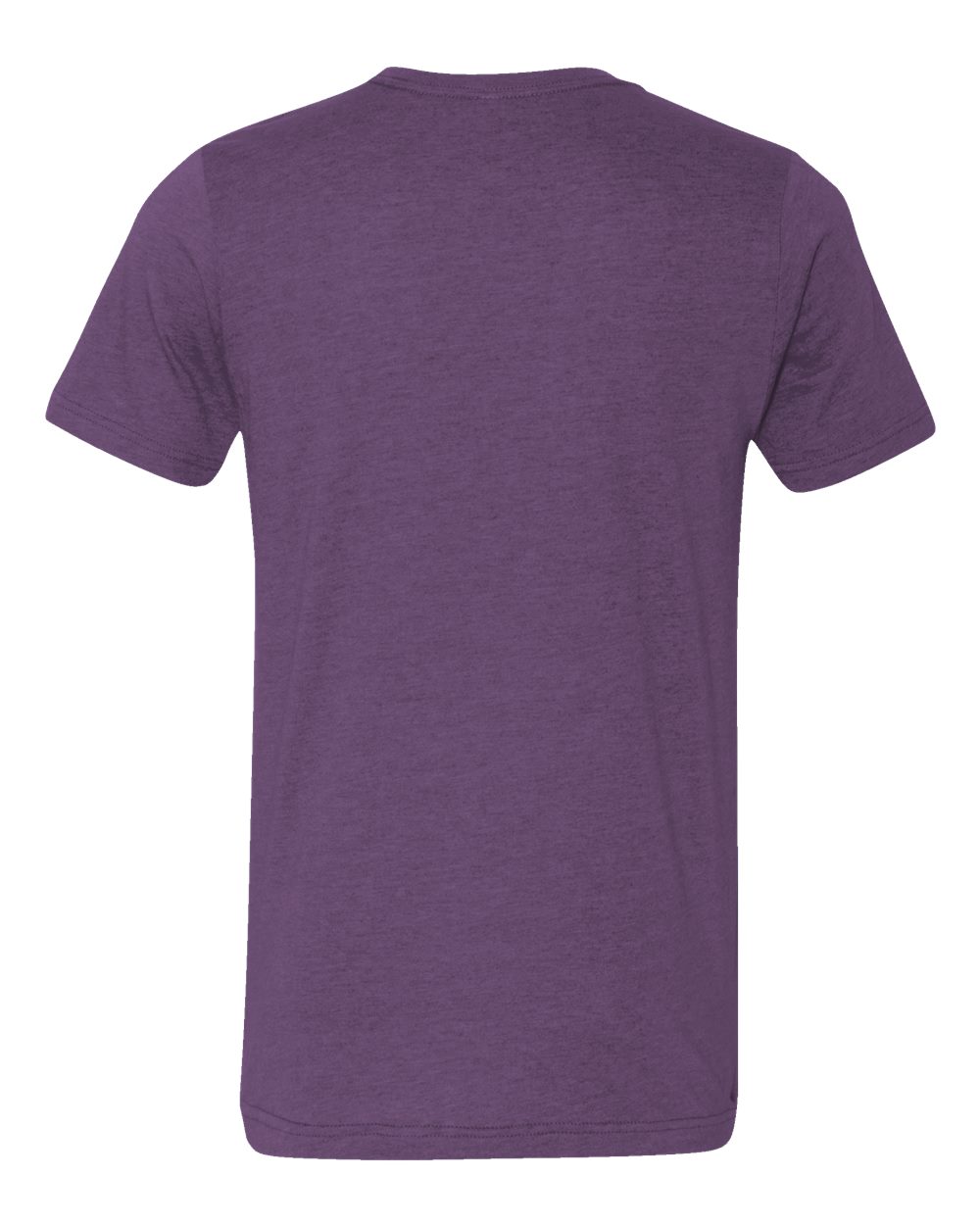 Bella + Canvas 3001 heather team purple cotton t-shirt, front view
