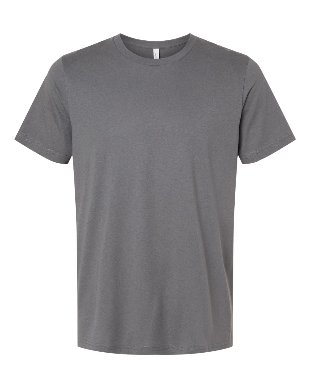 Bella + Canvas 3001 solid asphalt blend cotton t-shirt, front view