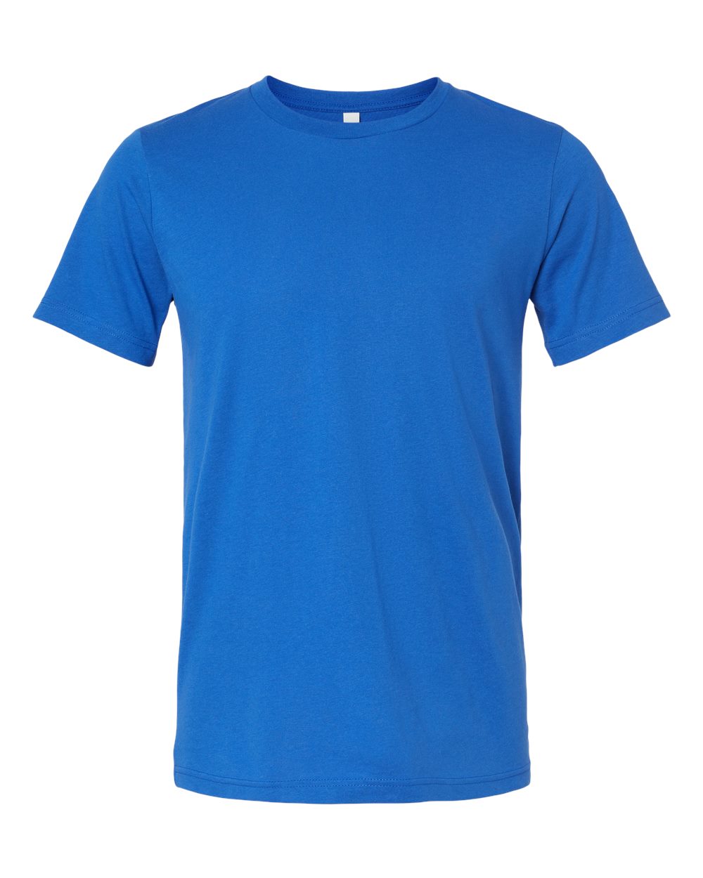 Bella + Canvas 3001 solid true royal blend cotton t-shirt, front view