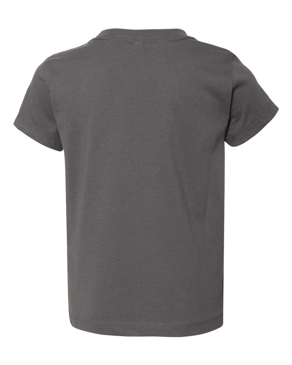 Bella + Canvas 3001 solid asphalt cotton t-shirt, back view