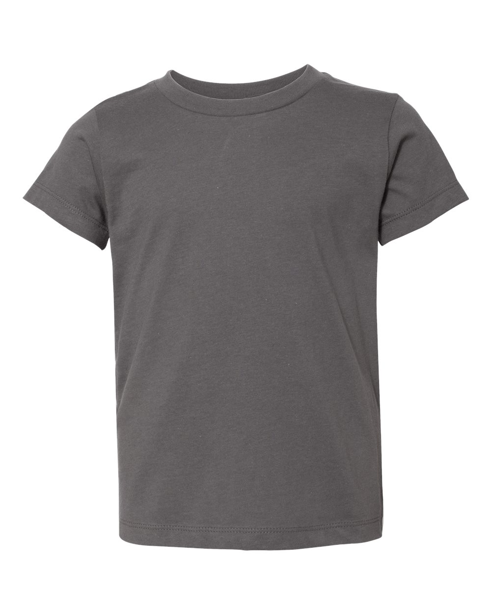 Bella + Canvas 3001 solid asphalt cotton t-shirt, front view
