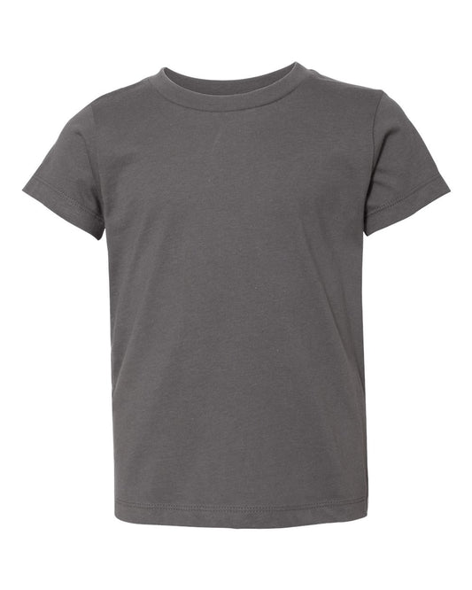 Bella + Canvas 3001 solid asphalt cotton t-shirt, front view