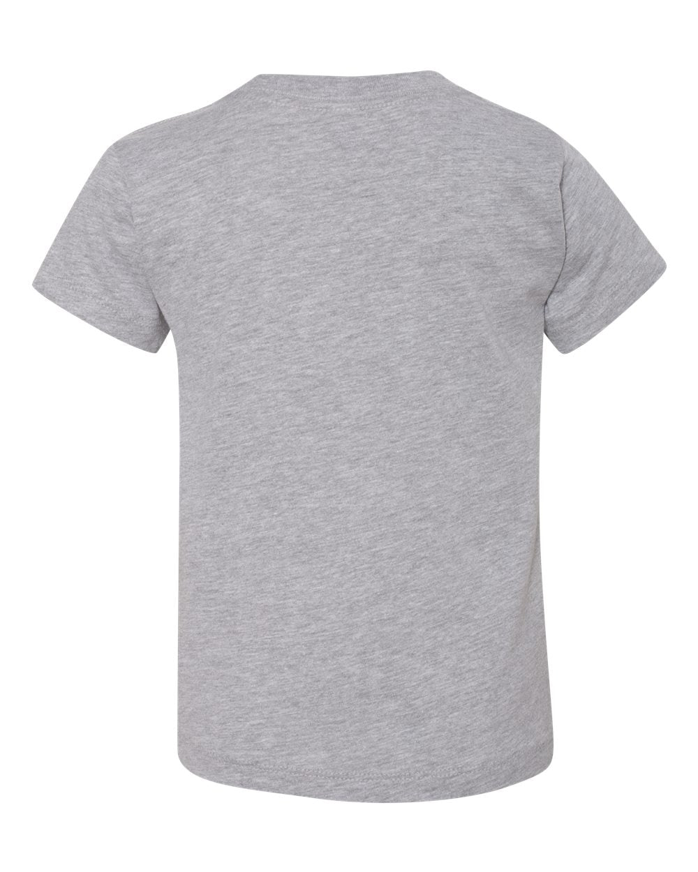 Bella + Canvas 3001 athletic heather cotton t-shirt, back view