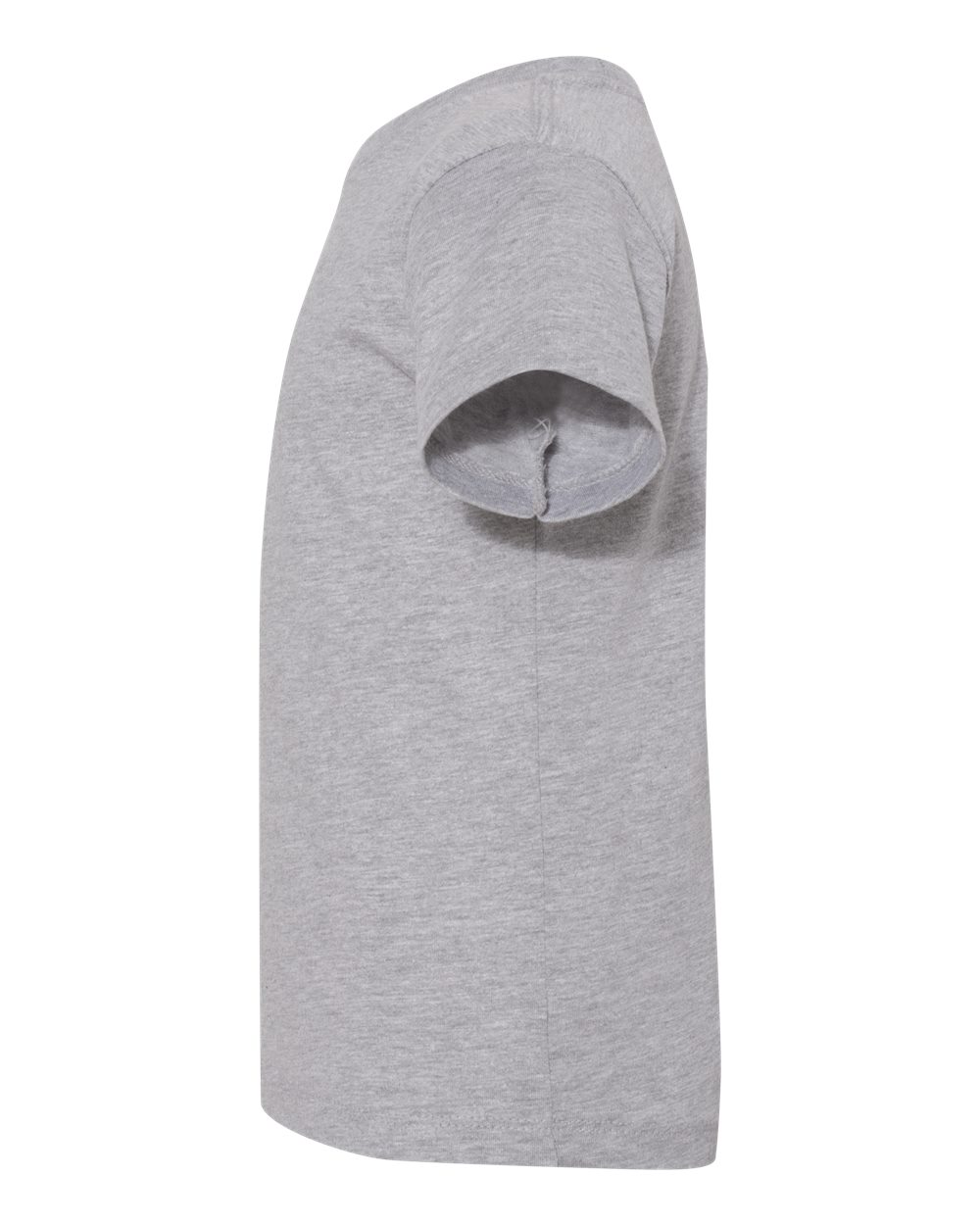 Bella + Canvas 3001 athletic heather cotton t-shirt, side view
