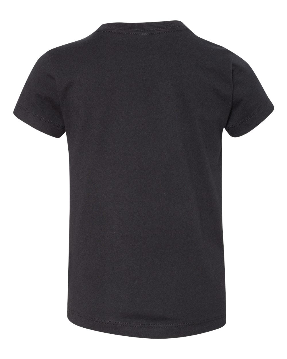 Bella + Canvas 3001 black cotton t-shirt, side view