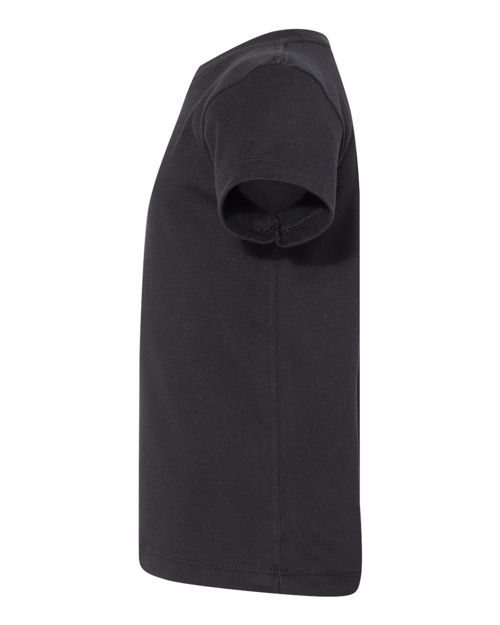 Bella + Canvas 3001 black cotton t-shirt, back view