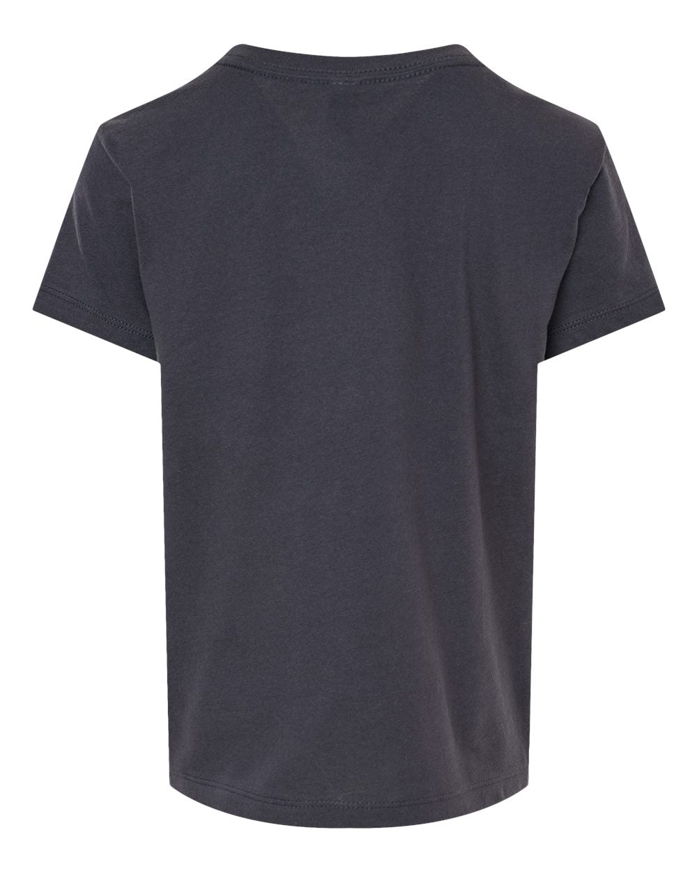 Bella + Canvas 3001 dark grey cotton t-shirt, back view