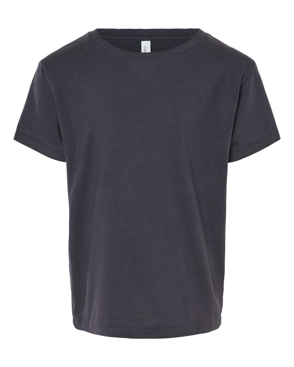 Bella + Canvas 3001 dark grey cotton t-shirt, front view