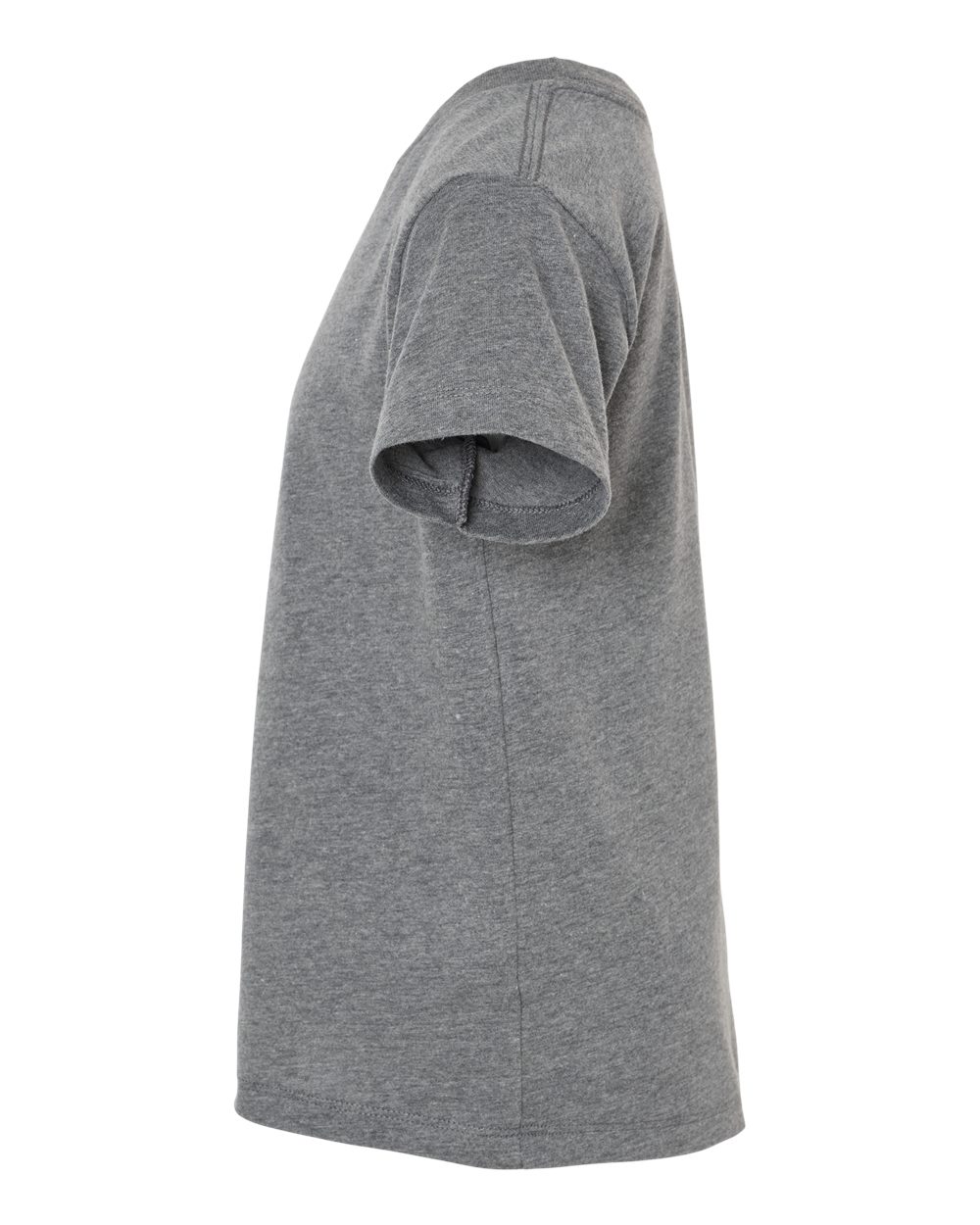 Bella + Canvas 3001 deep heather cotton t-shirt, side view