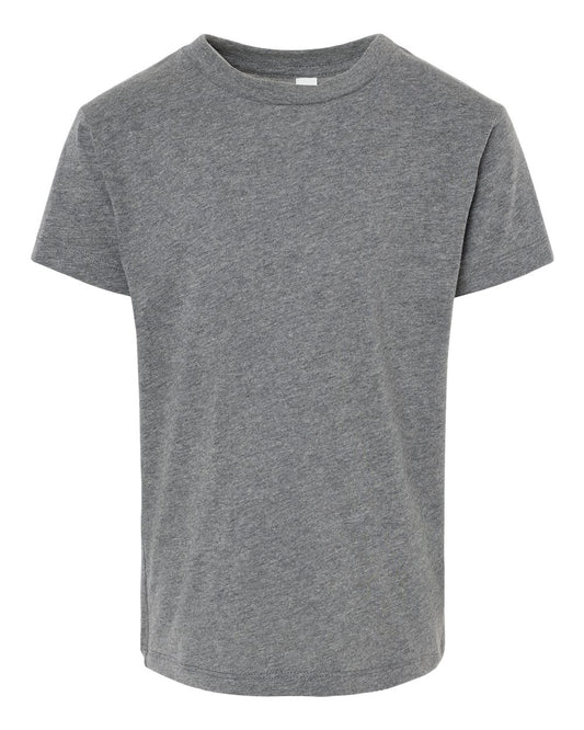 Bella + Canvas 3001 deep heather cotton t-shirt, front view