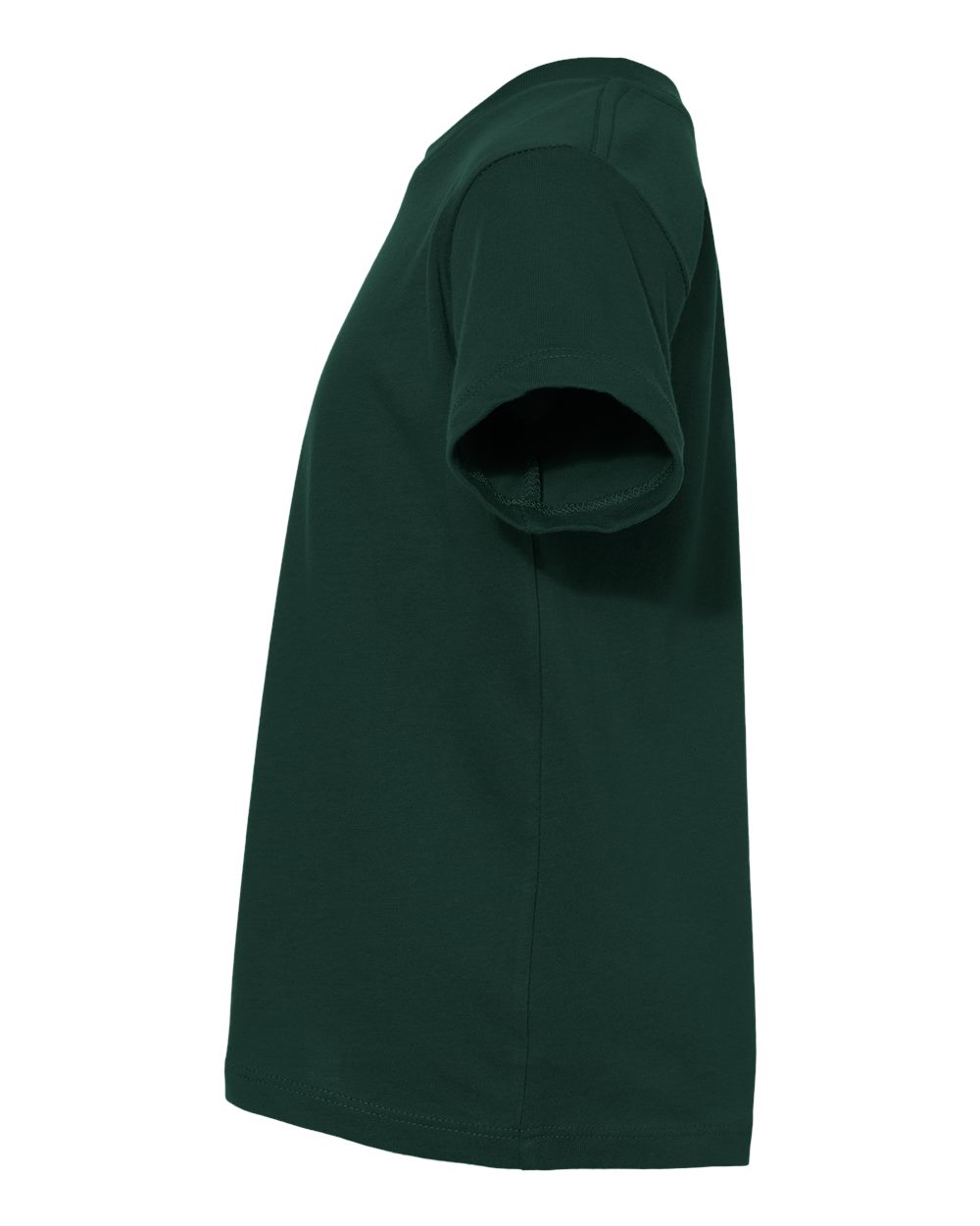 Bella + Canvas 3001 forest cotton t-shirt, side view