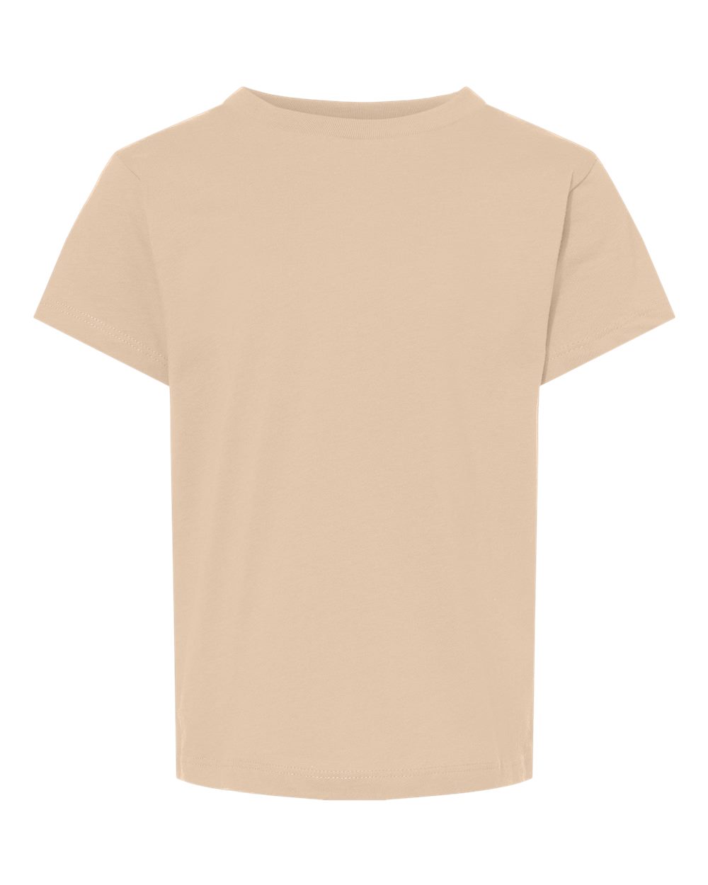 Bella + Canvas 3001 heather dust cotton t-shirt, front view