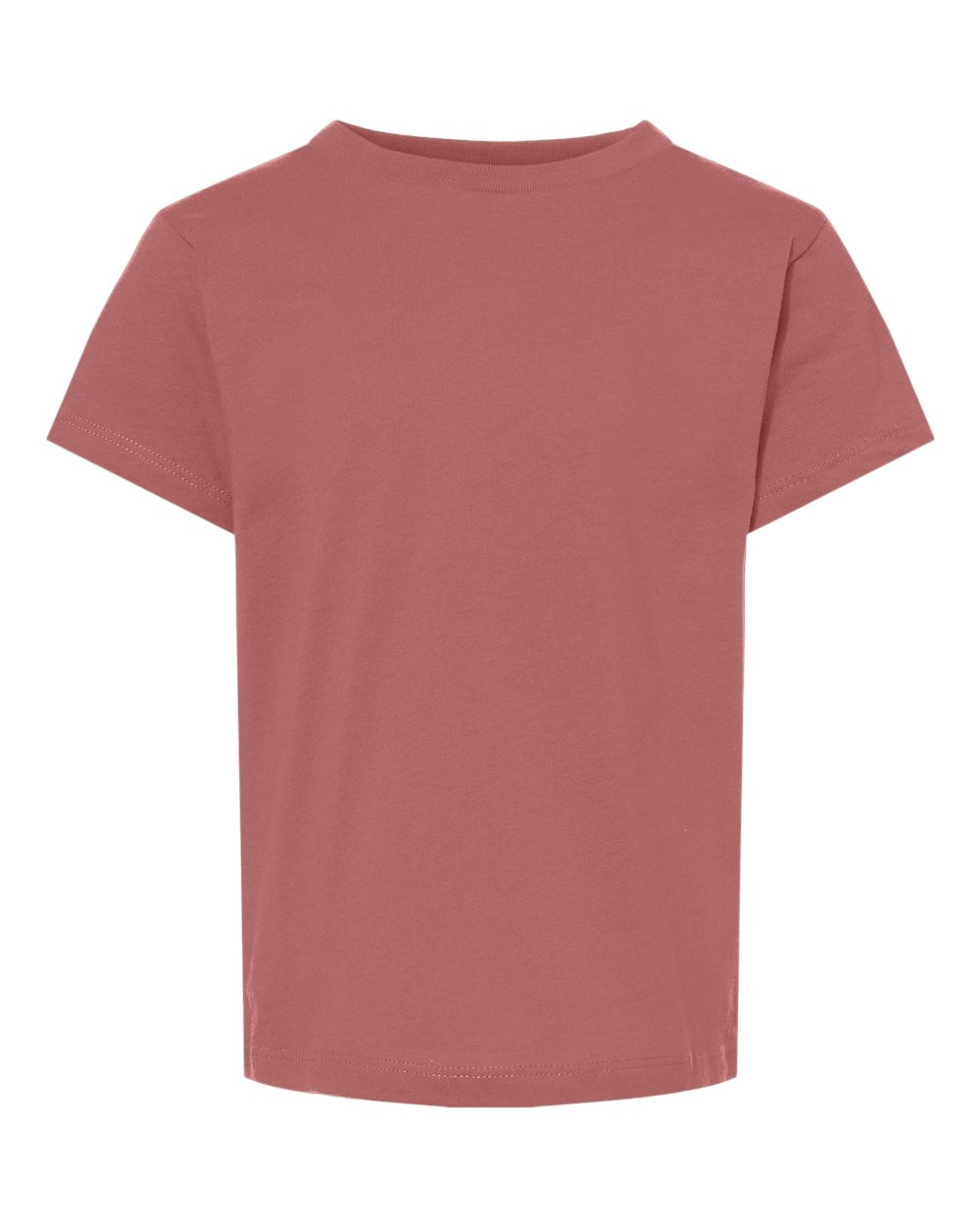 Bella + Canvas 3001 heather mauve cotton t-shirt, front view
