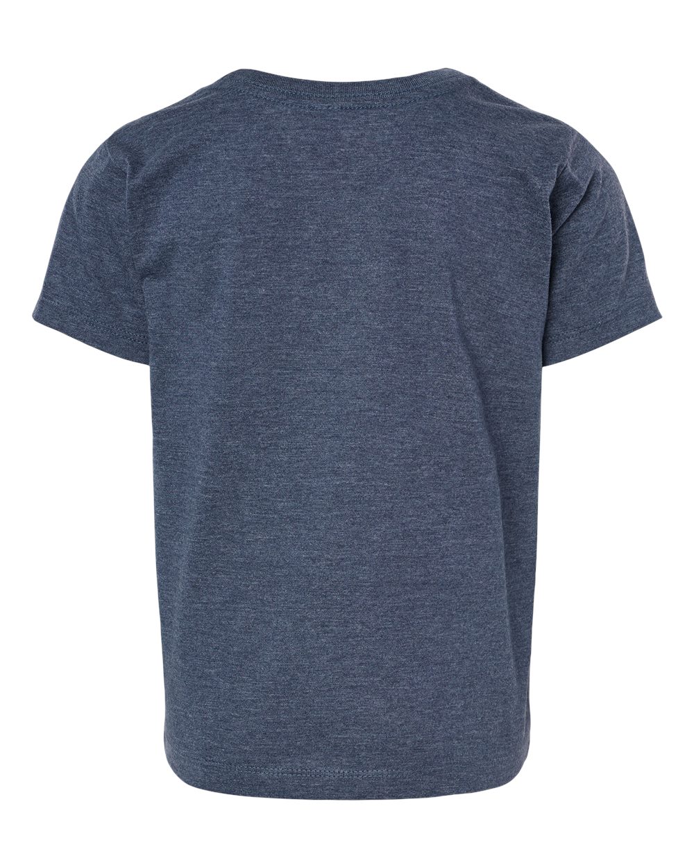 Bella + Canvas 3001 heather navy cotton t-shirt, side view