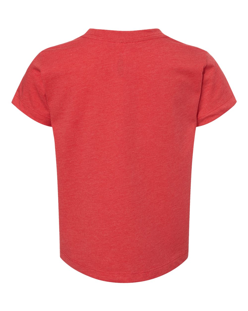 Bella + Canvas 3001 heather red cotton t-shirt, back view