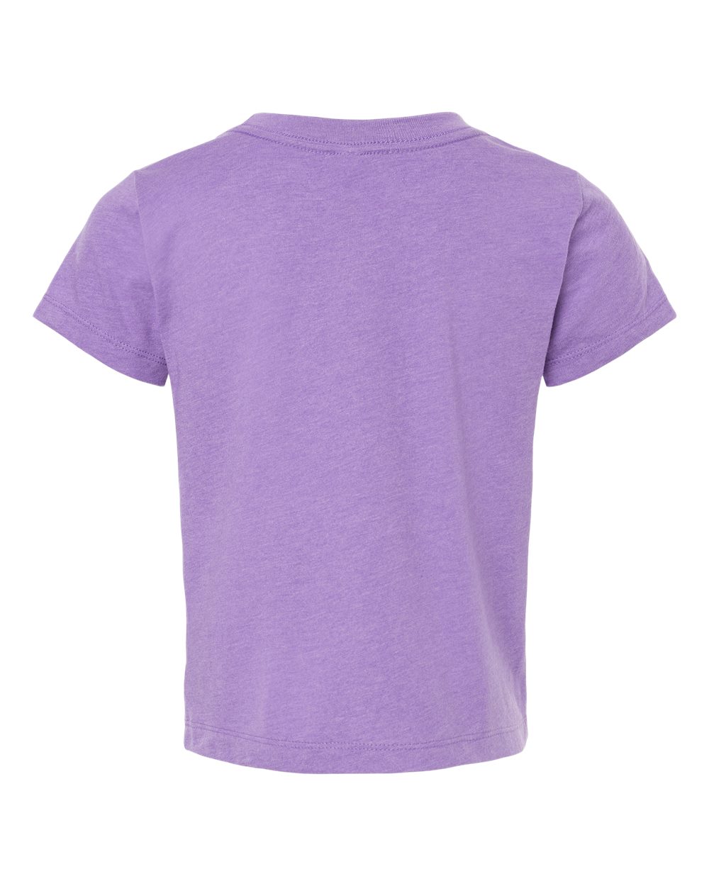 Bella + Canvas 3001 heather team purple cotton t-shirt, back view