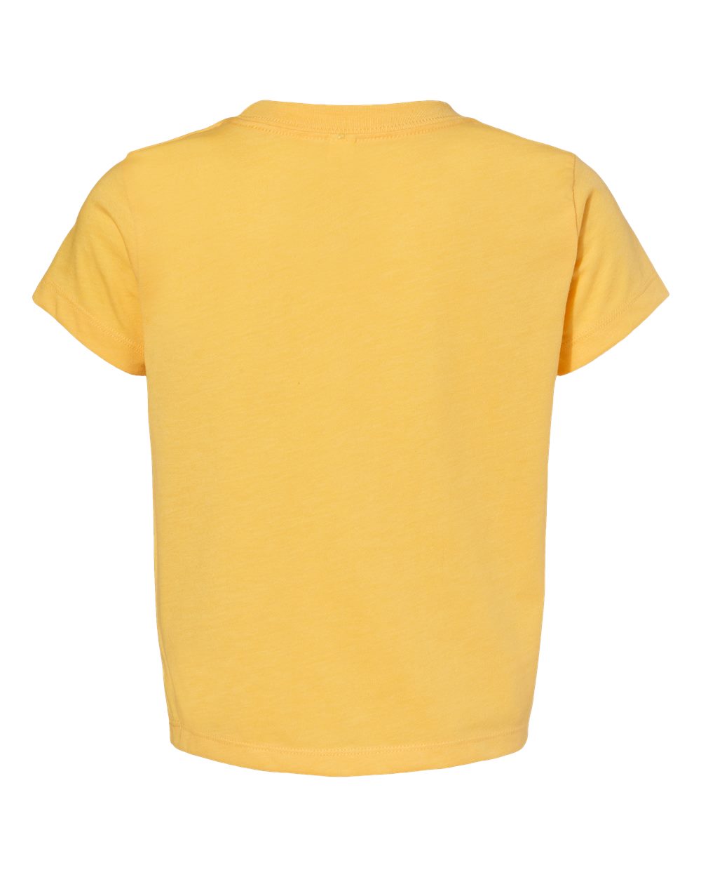 Bella + Canvas 3001 heather yellow gold cotton t-shirt, back view