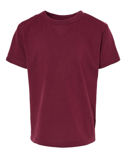 BELLA + CANVAS Toddler Jersey T-Shirt in Maroon