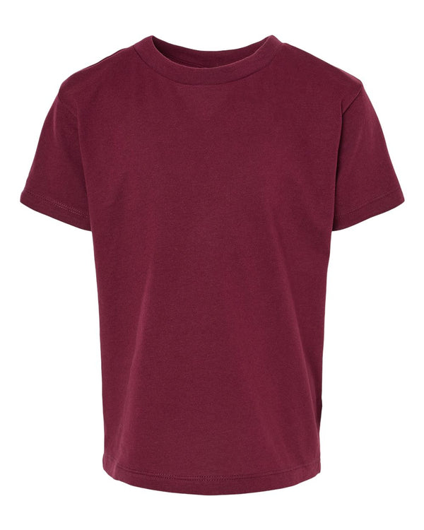 BELLA + CANVAS Toddler Jersey T-Shirt in Maroon