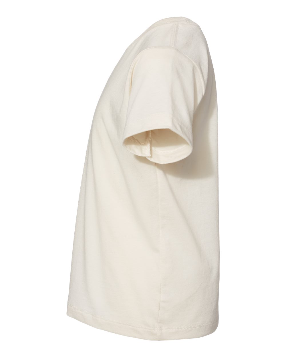 Bella + Canvas 3001 natural cotton t-shirt, side view