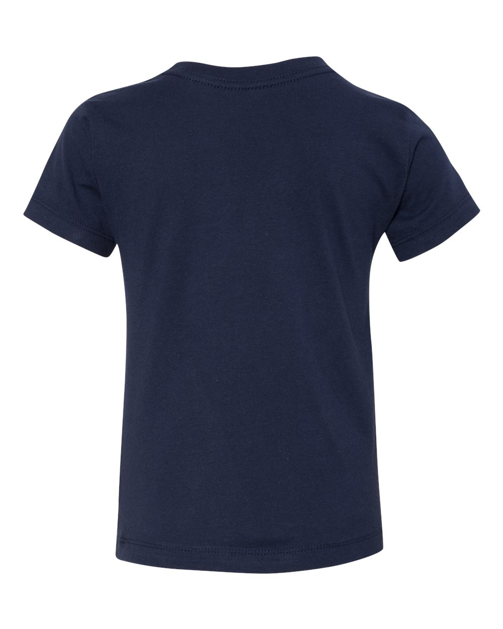 Bella + Canvas 3001 navy cotton t-shirt, back view