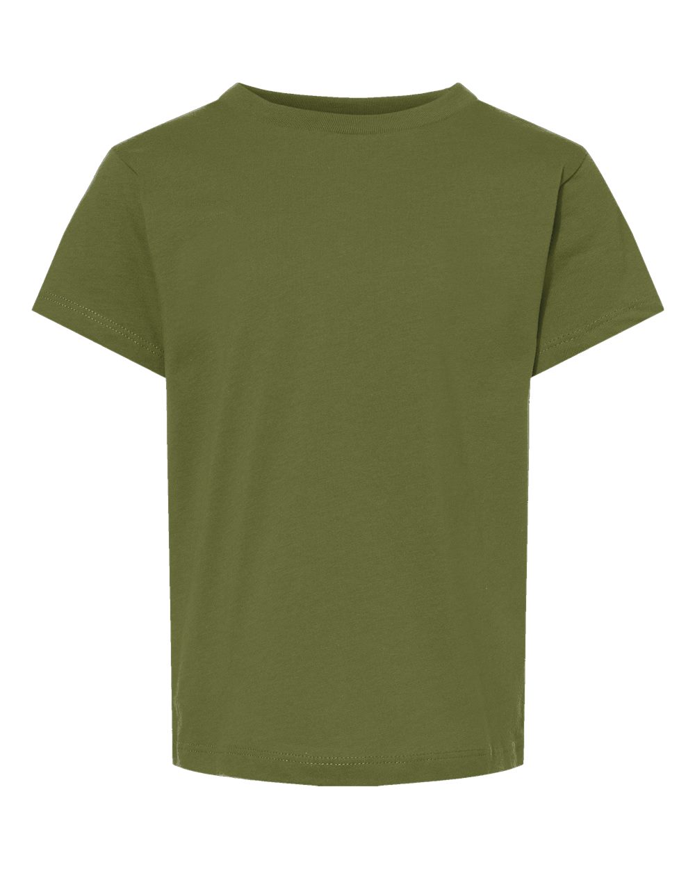 Bella + Canvas 3001 olive cotton t-shirt, front view