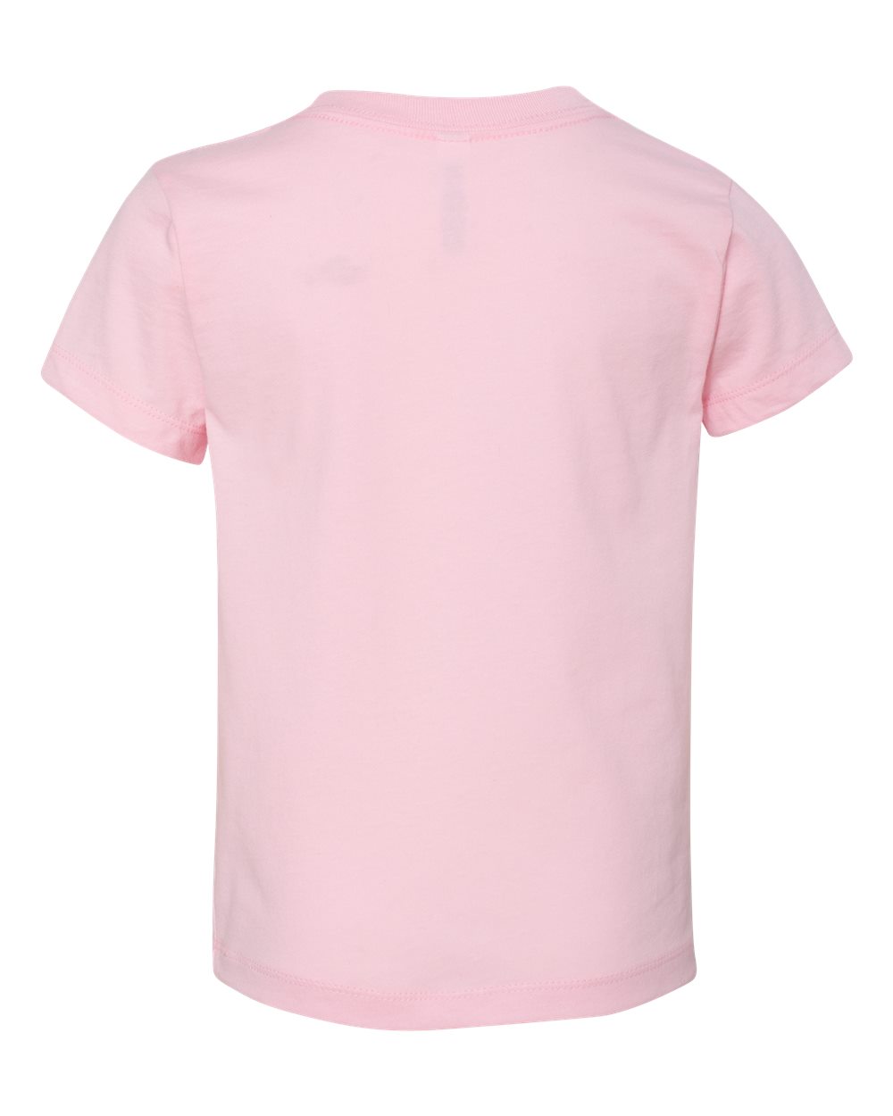 Bella + Canvas 3001 pink cotton t-shirt, back view