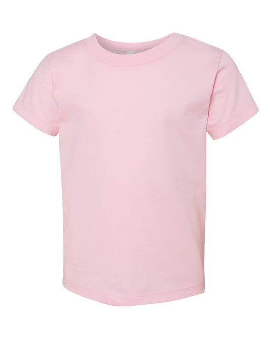 BELLA + CANVAS Toddler Jersey T-Shirt in Pink