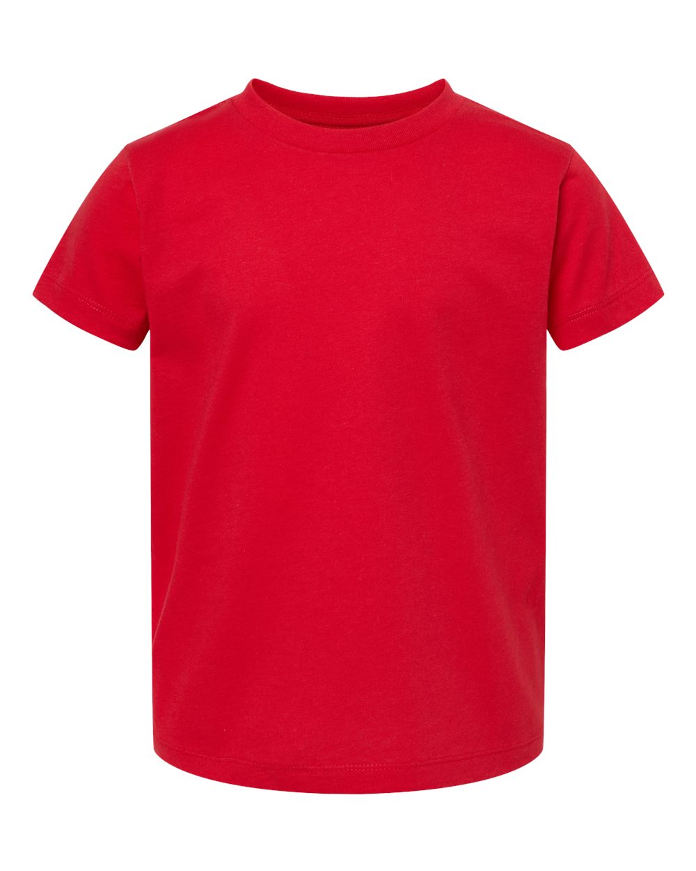 Bella + Canvas 3001 red cotton t-shirt, front view