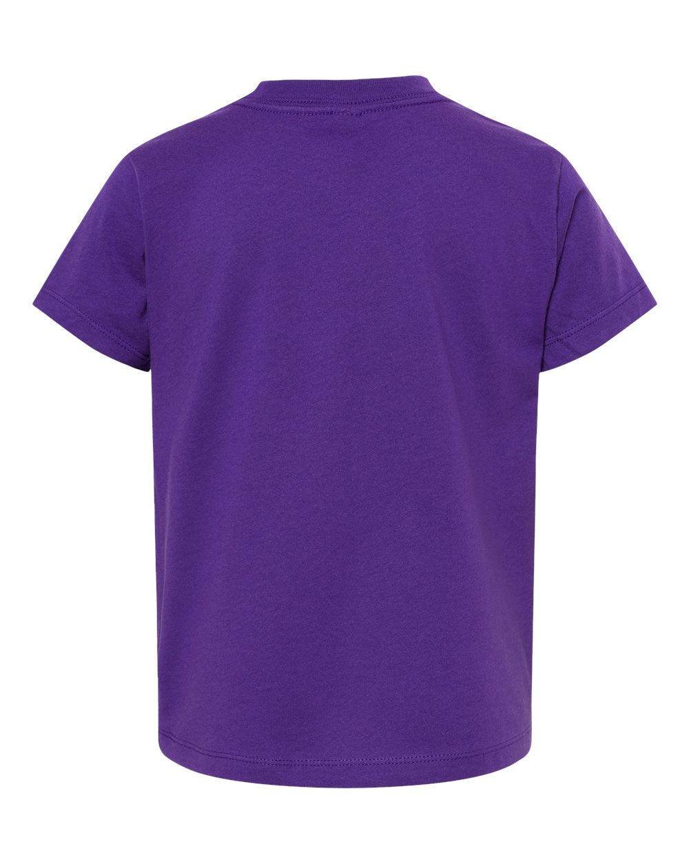 Bella + Canvas 3001 team purple cotton t-shirt, back view