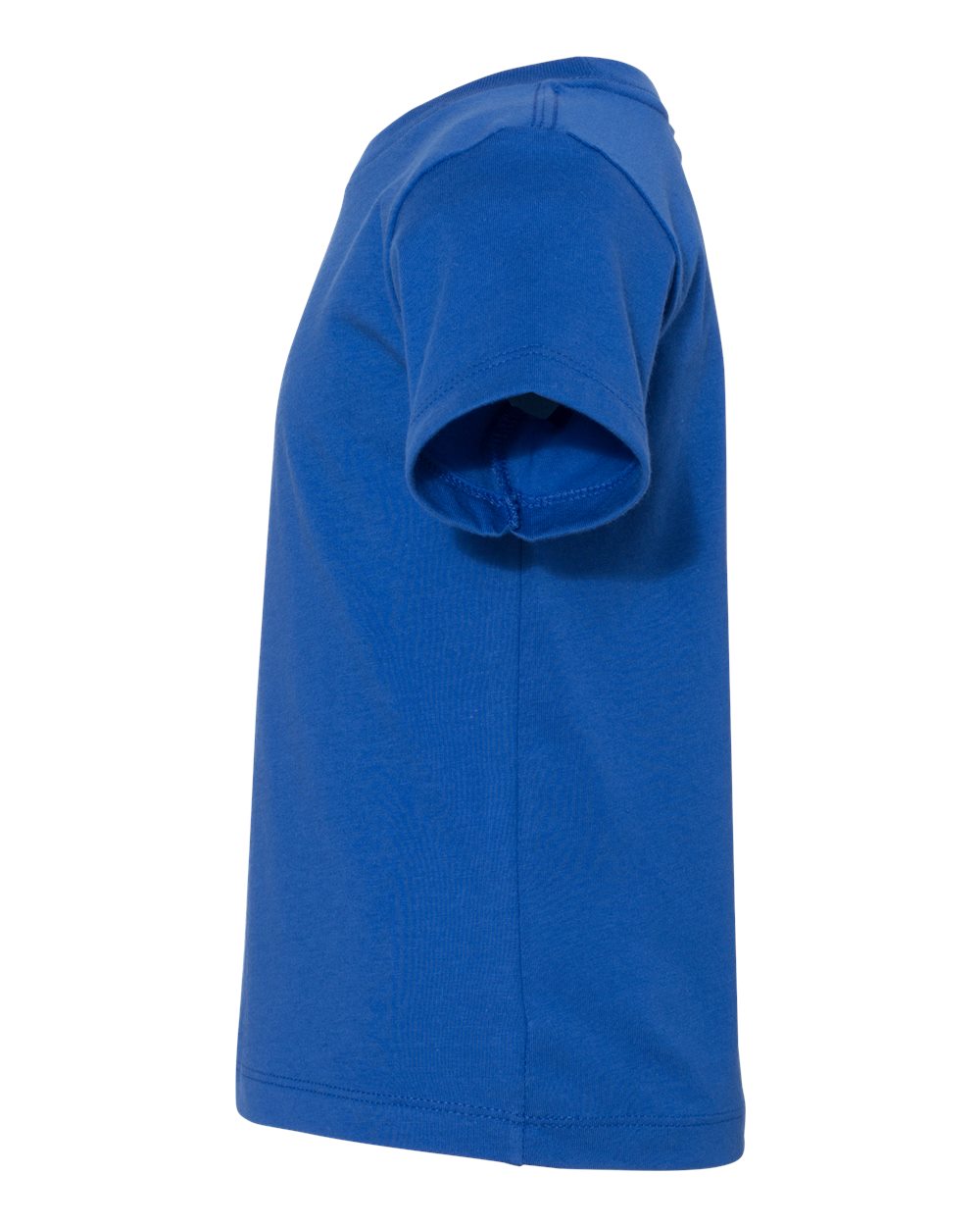 Bella + Canvas 3001 true royal cotton t-shirt, side view