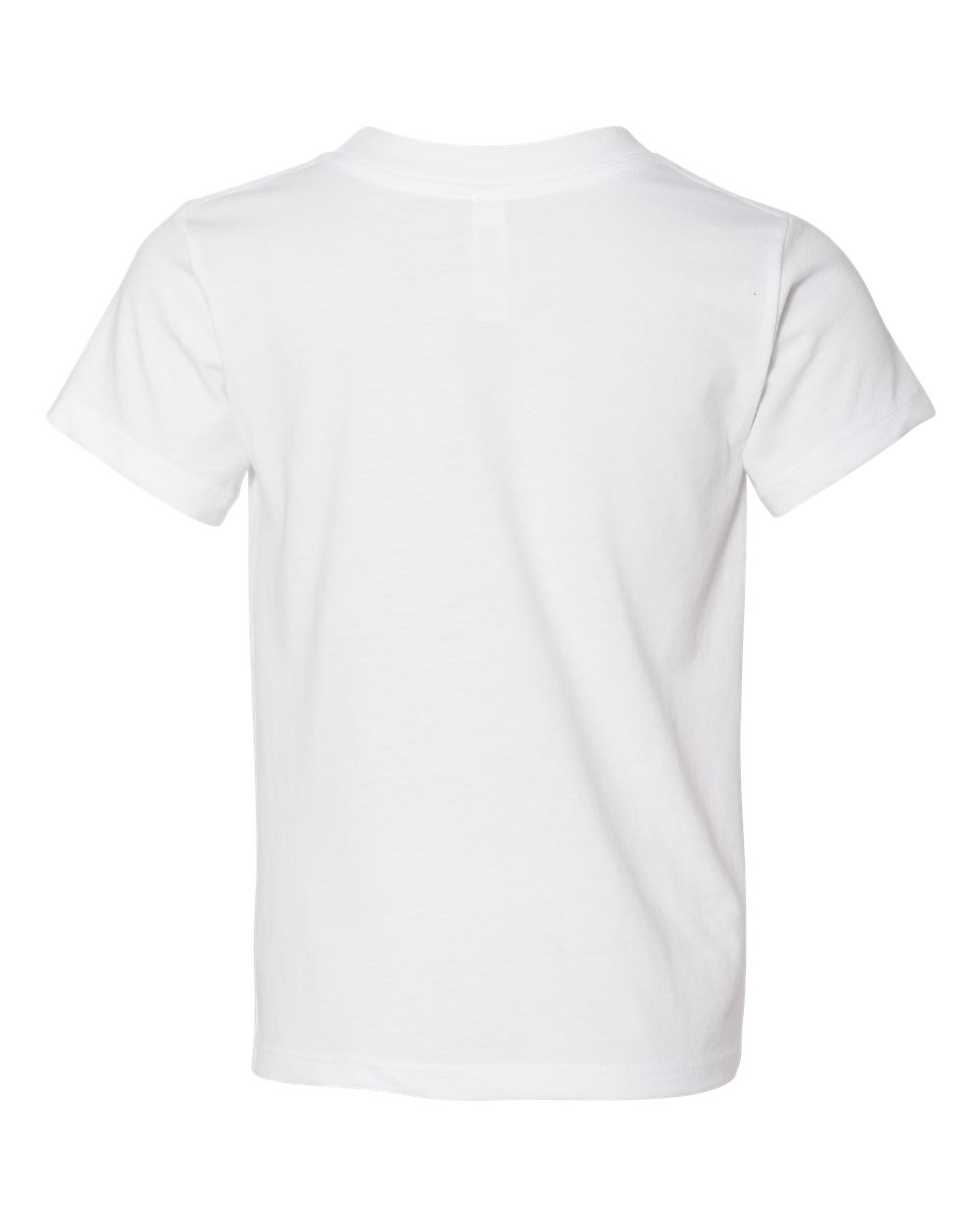Bella + Canvas 3001 white cotton t-shirt, side view