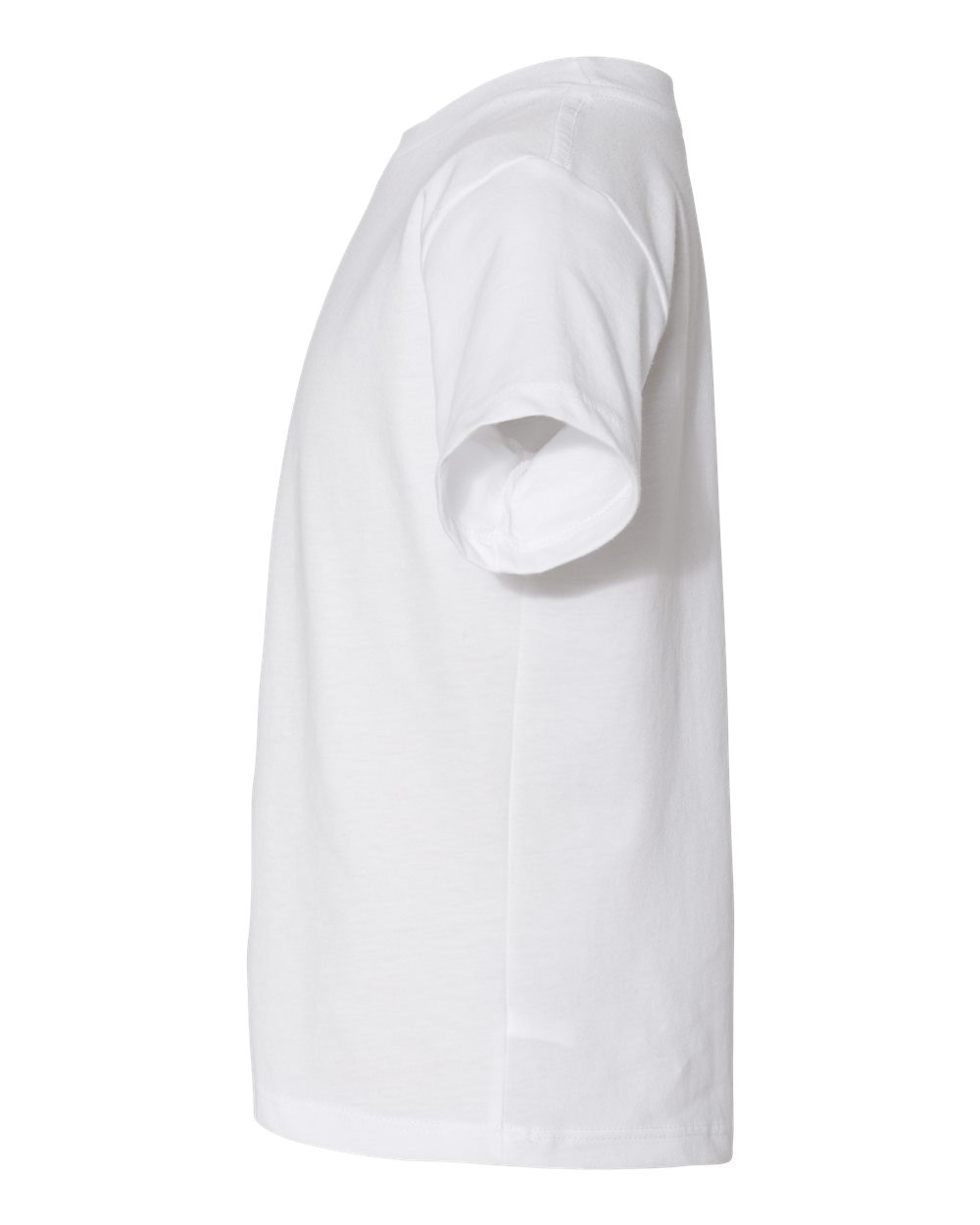 Bella + Canvas 3001 white cotton t-shirt, back view