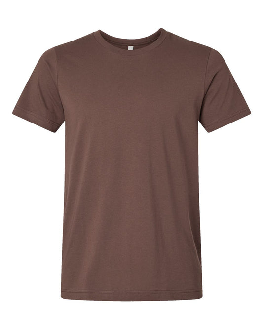 Bella + Canvas 3001 cocoa cotton t-shirt, front view